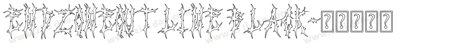 EndzoneOutline Black字体转换